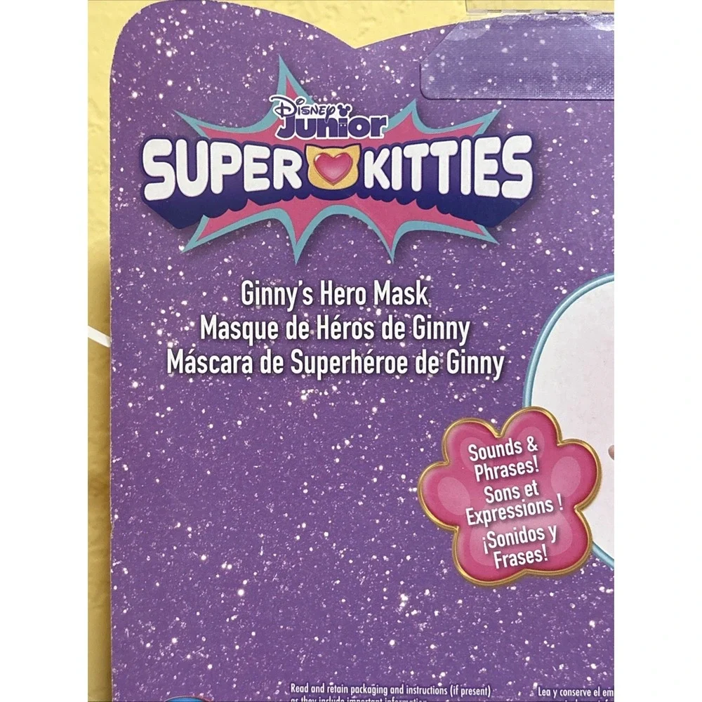 Disney Junior Super Kitties Ginny Hero Mask Toy Costume Pretend Play 3+ NEW